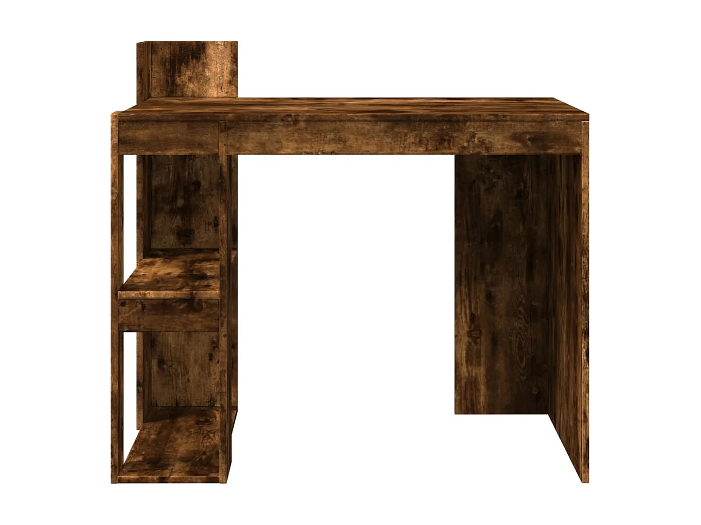 Bureau chêne fumé 103,5x56,5x94 cm bois d'ingénierie