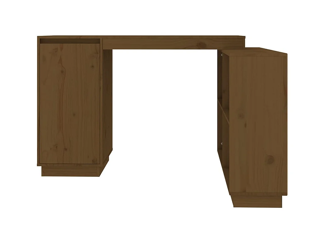Bureau Marron miel 110x50x75 cm Bois massif de pin