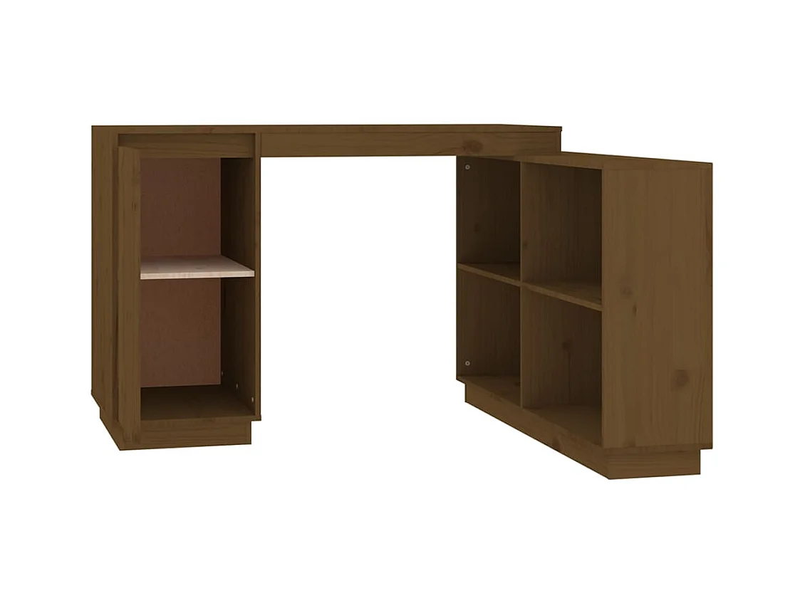Bureau Marron miel 110x50x75 cm Bois massif de pin