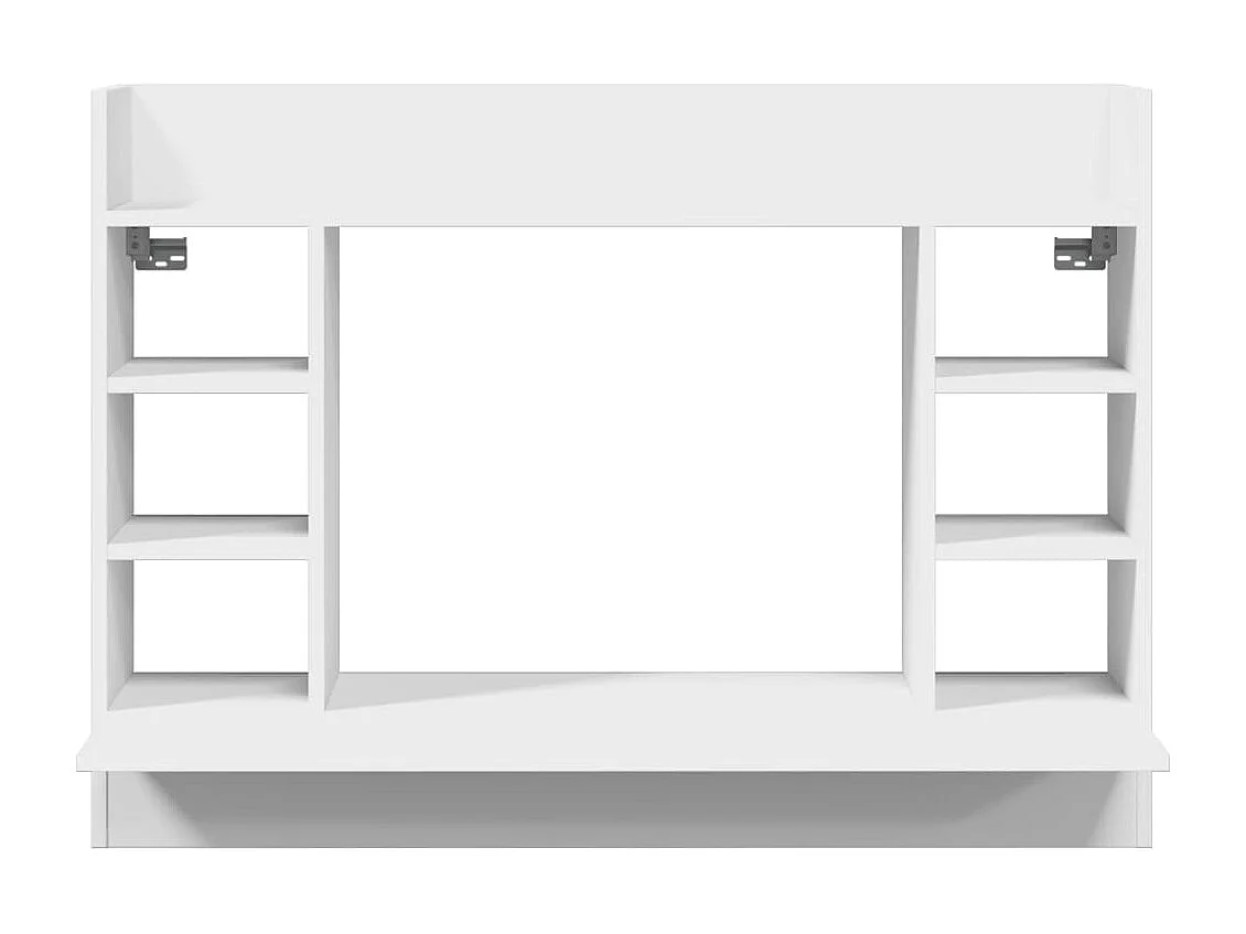 Bureau mural blanc 105x48x75 cm bois d'ingénierie
