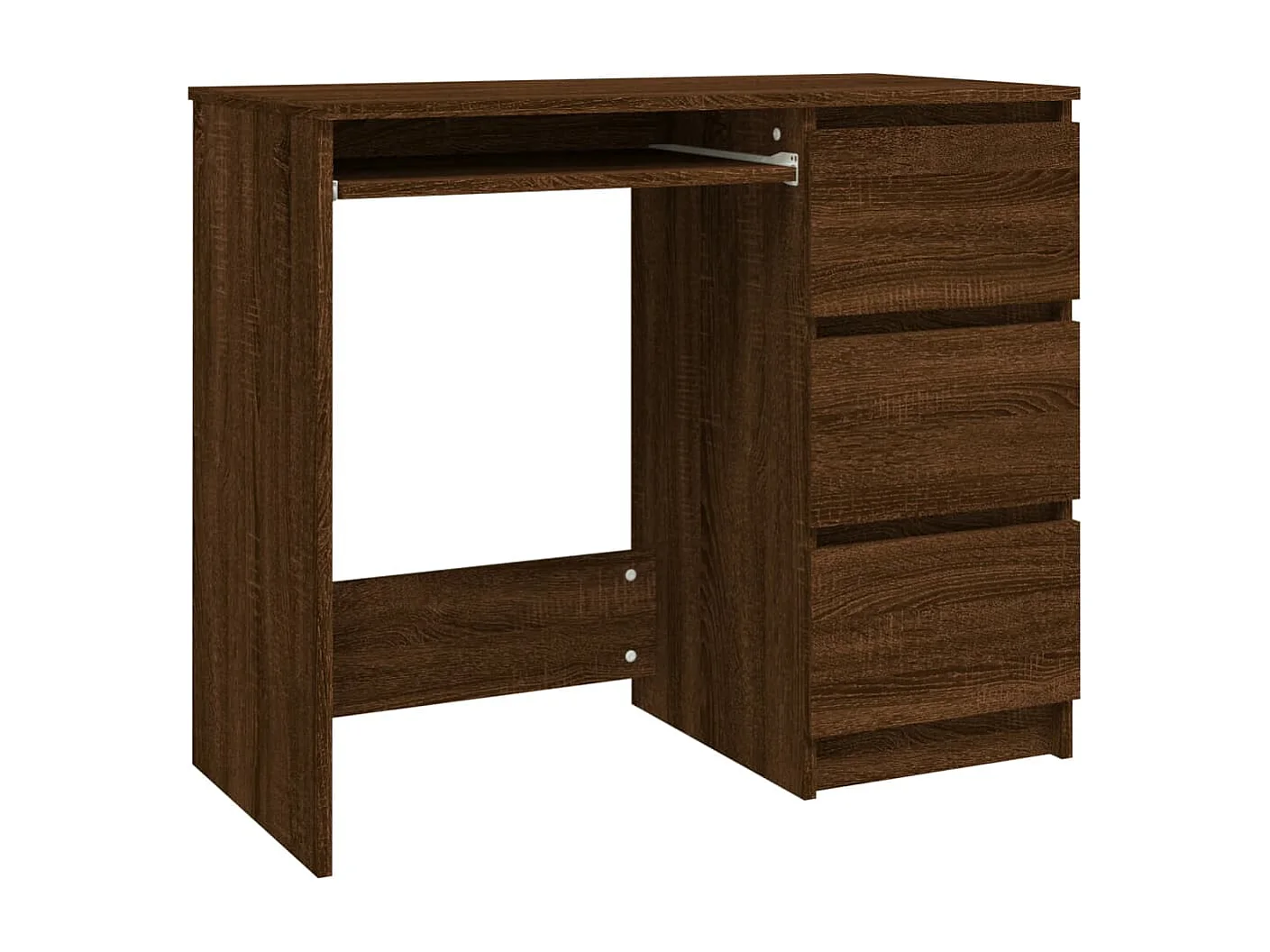Bureau Chêne marron 90x45x76 cm Bois d'ingénierie