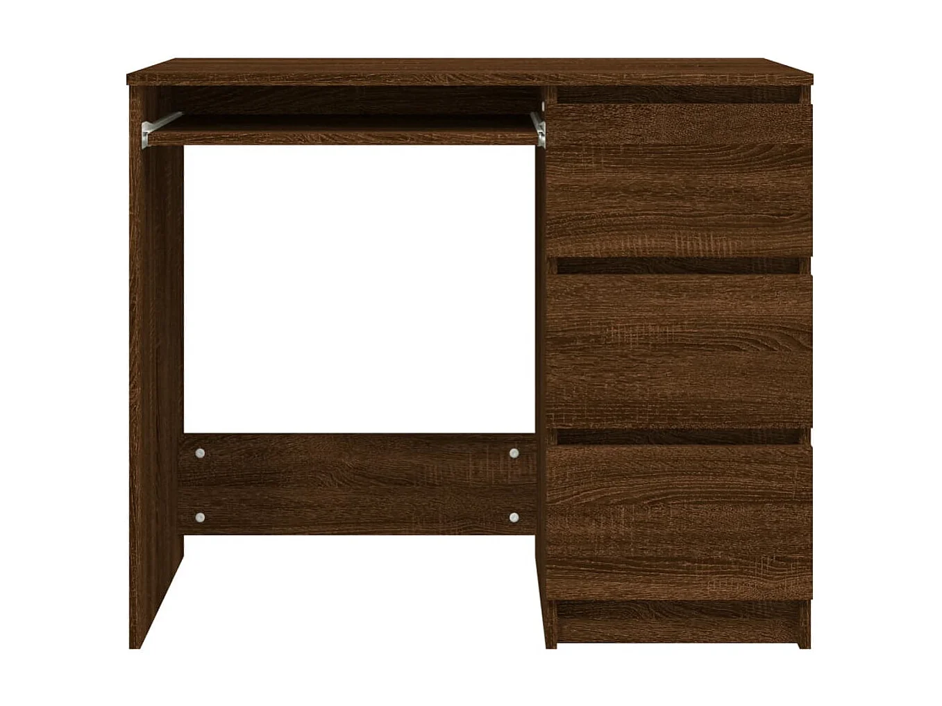 Bureau Chêne marron 90x45x76 cm Bois d'ingénierie