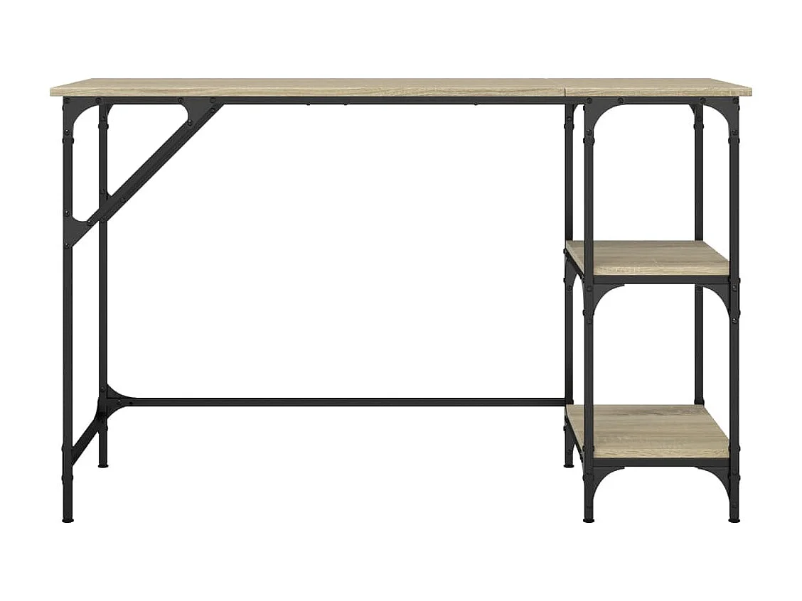 Schreibtisch Sonoma-Eiche 120x50x75 cm Metall Holzwerkstoff