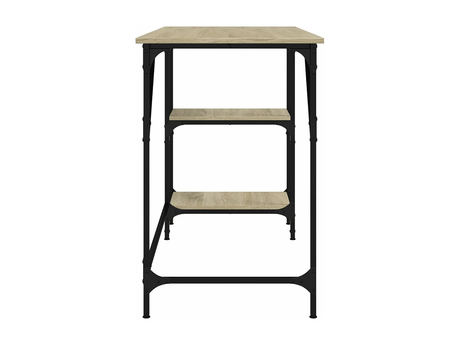 Schreibtisch Sonoma-Eiche 120x50x75 cm Metall Holzwerkstoff