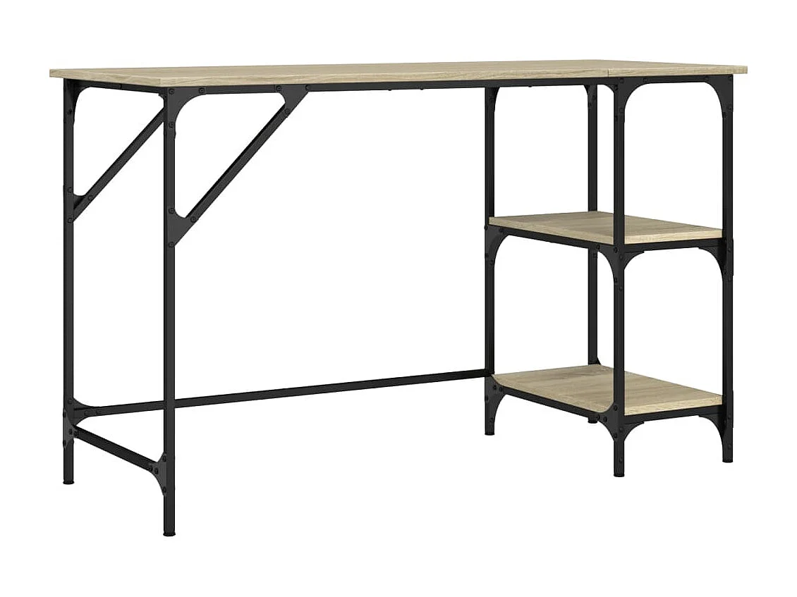 Schreibtisch Sonoma-Eiche 120x50x75 cm Metall Holzwerkstoff