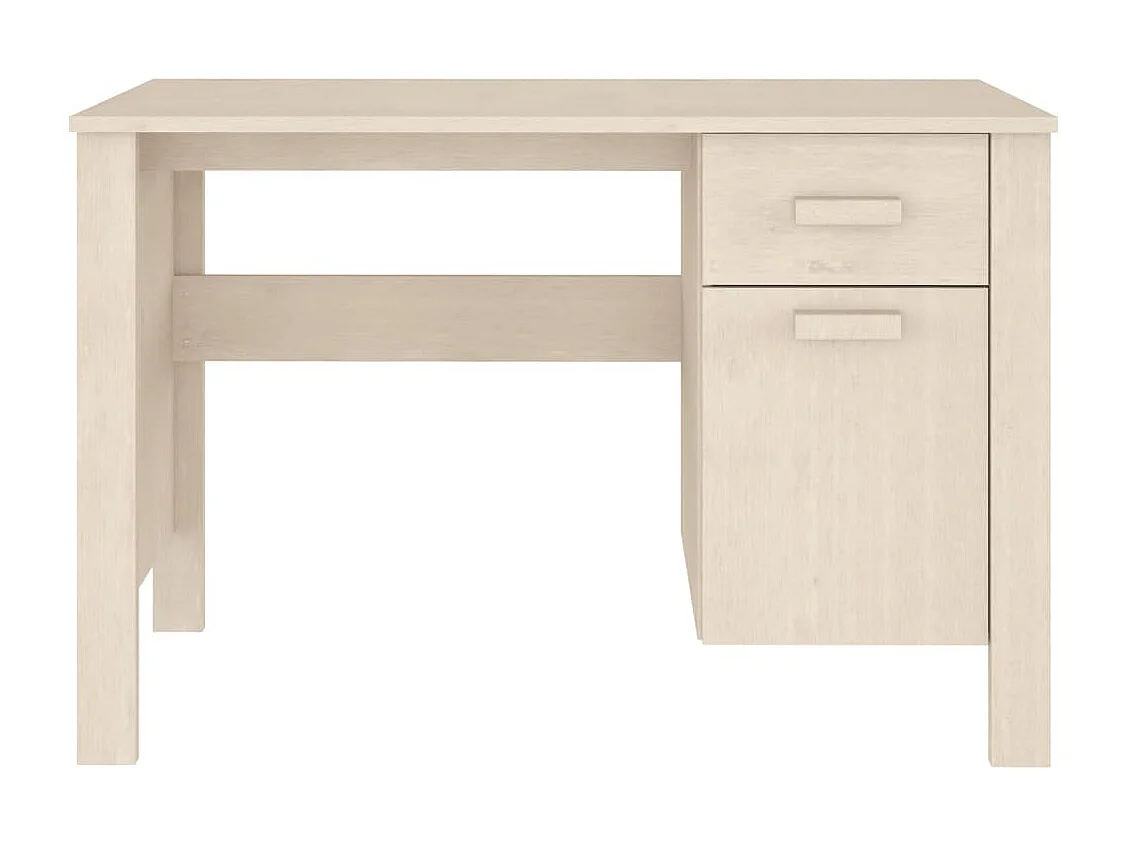 Schreibtisch HAMAR Honigbraun 113x50x75 cm Massivholz Kiefer