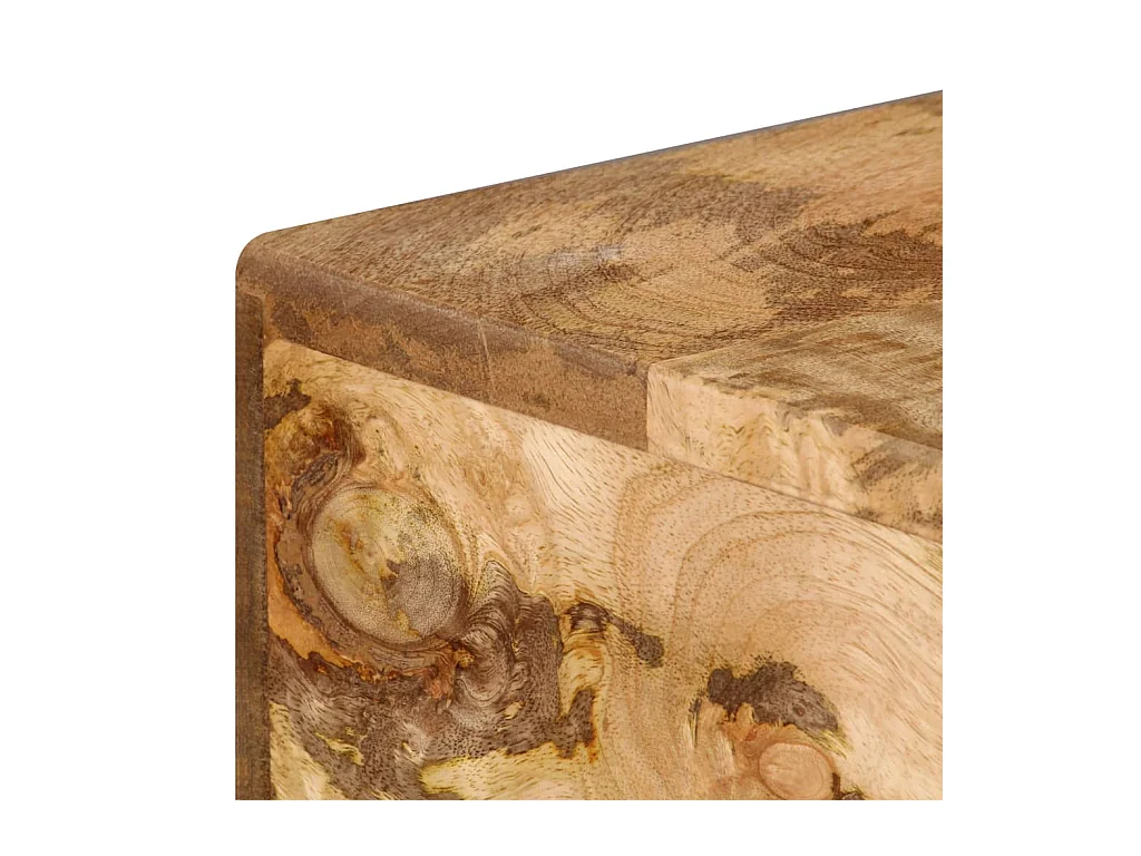 Bureau avec tiroirs Bois solide de manguier 110x50x76 cm