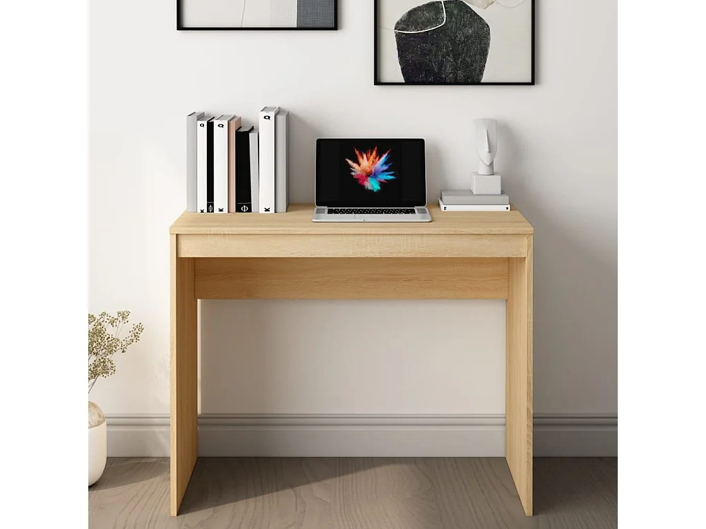 Bureau Chêne sonoma 90x40x72 cm Bois d'ingénierie