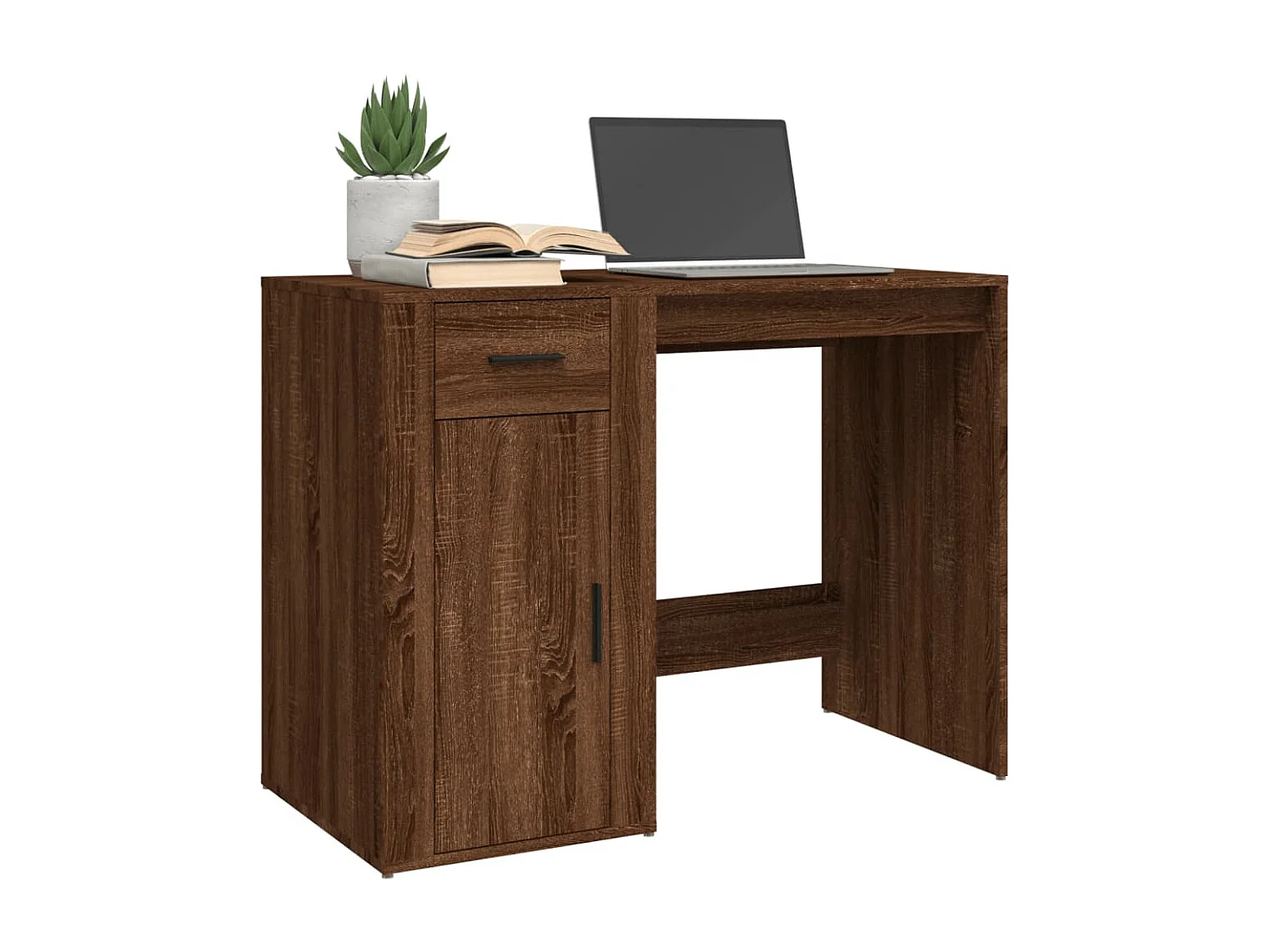 Bureau Chêne marron 100x49x75 cm Bois d'ingénierie