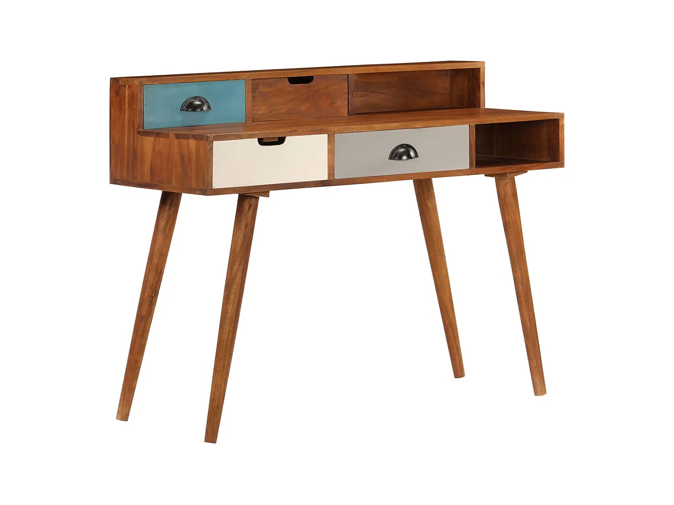 Scrivania 110x50x90 cm in Legno Massello di Acacia