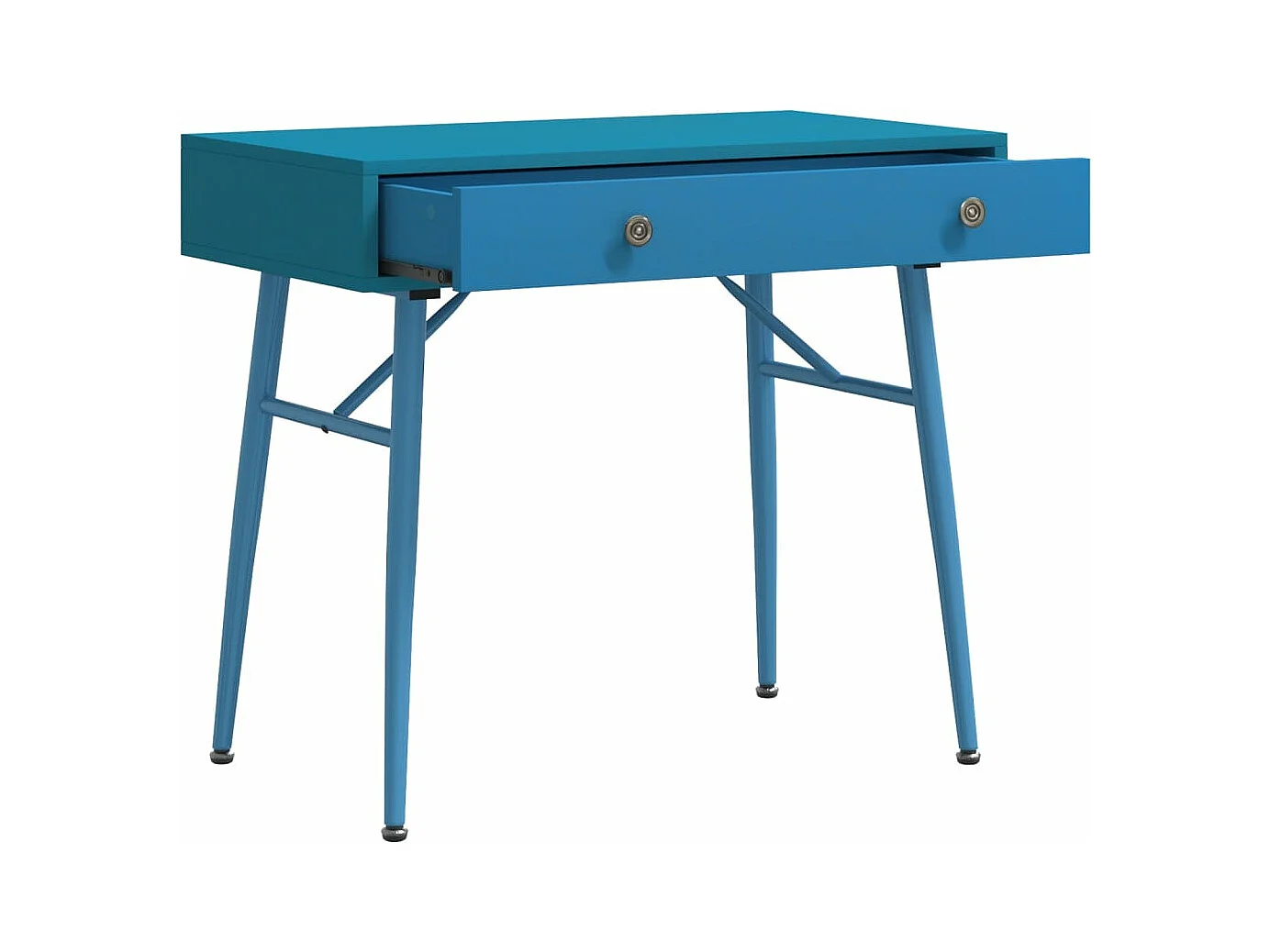 Computerbureau in antieke stijl met lade 90x50x76,5 cm groen