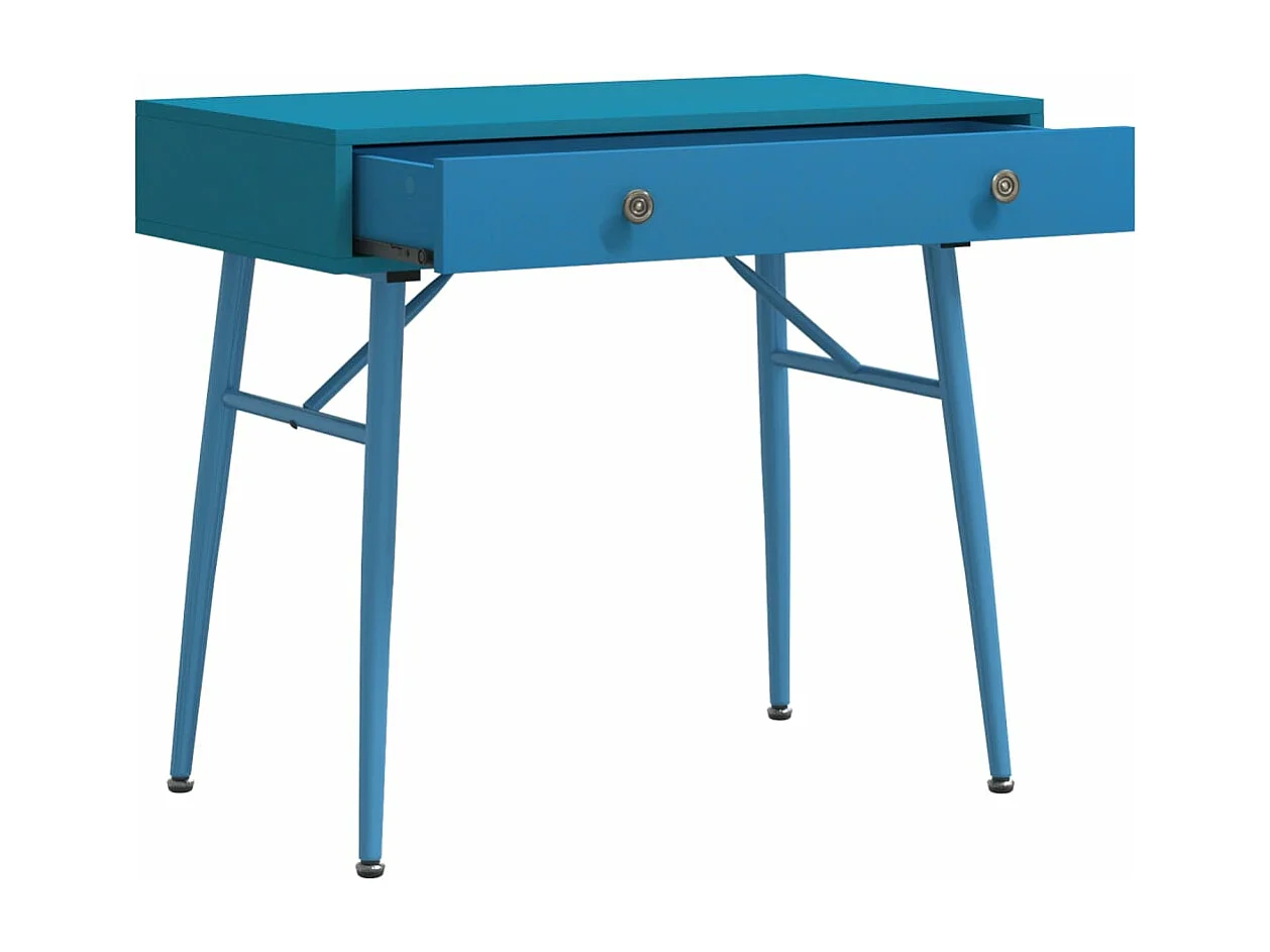 Computerbureau in antieke stijl met lade 90x50x76,5 cm groen