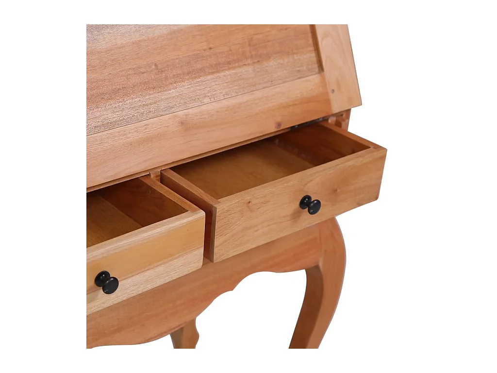 Escritorio secreter de madera maciza de caoba 78x42x103 cm