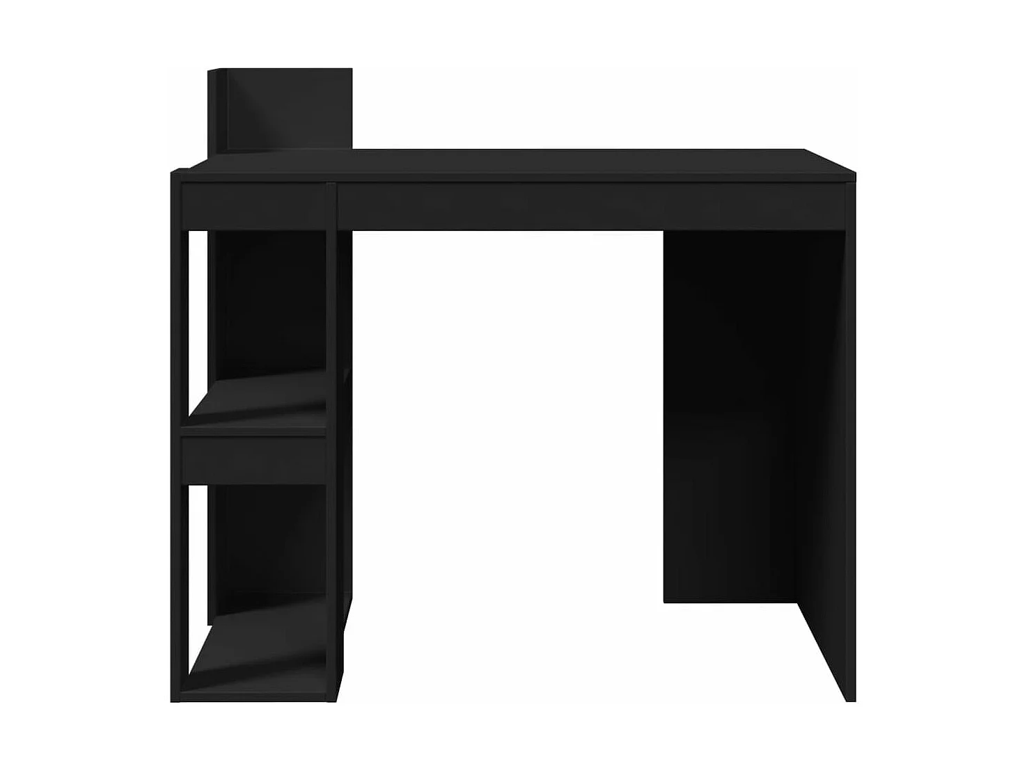 Bureau noir 103,5x56,5x94 cm bois d'ingénierie