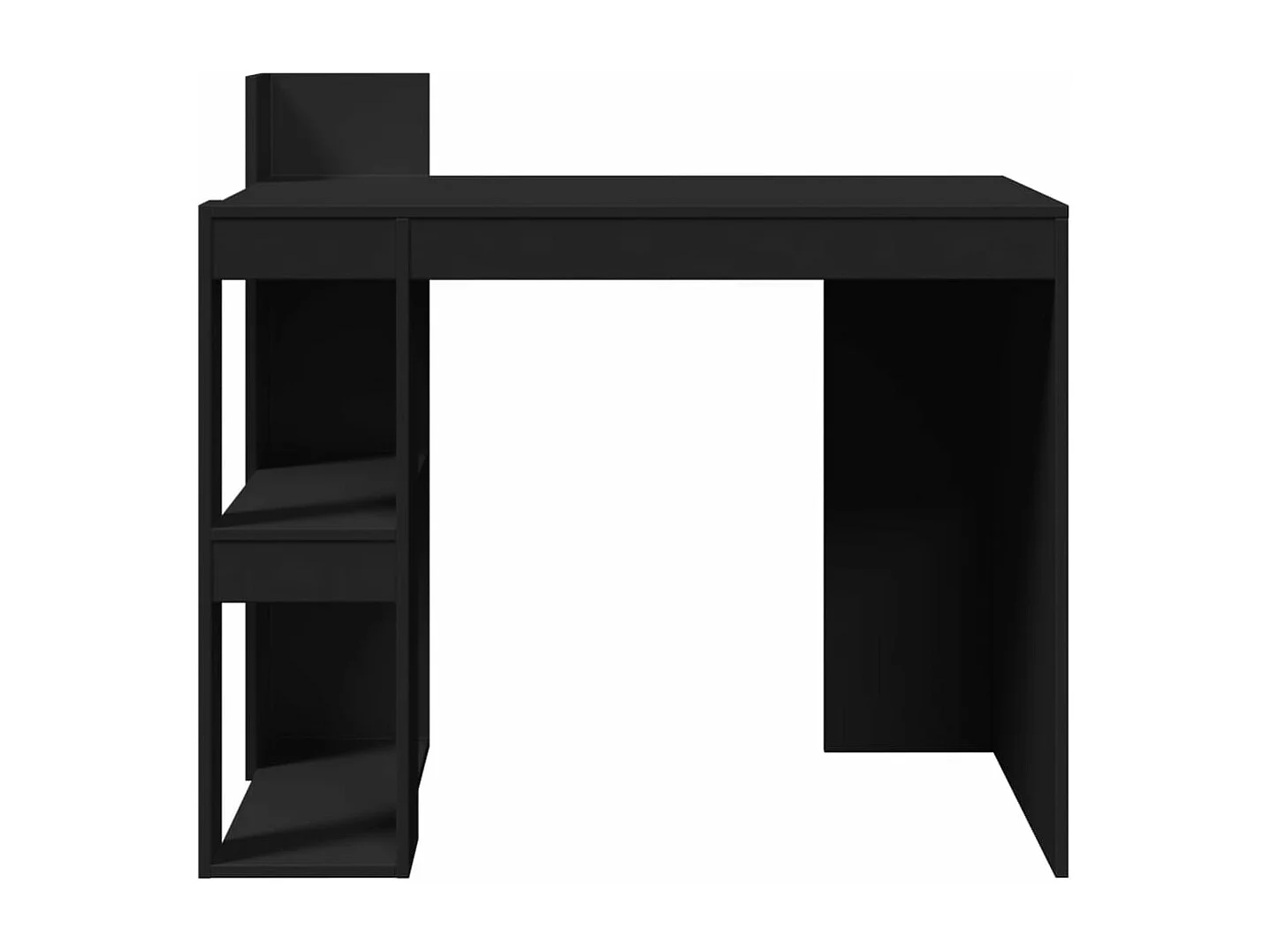 Bureau noir 103,5x56,5x94 cm bois d'ingénierie