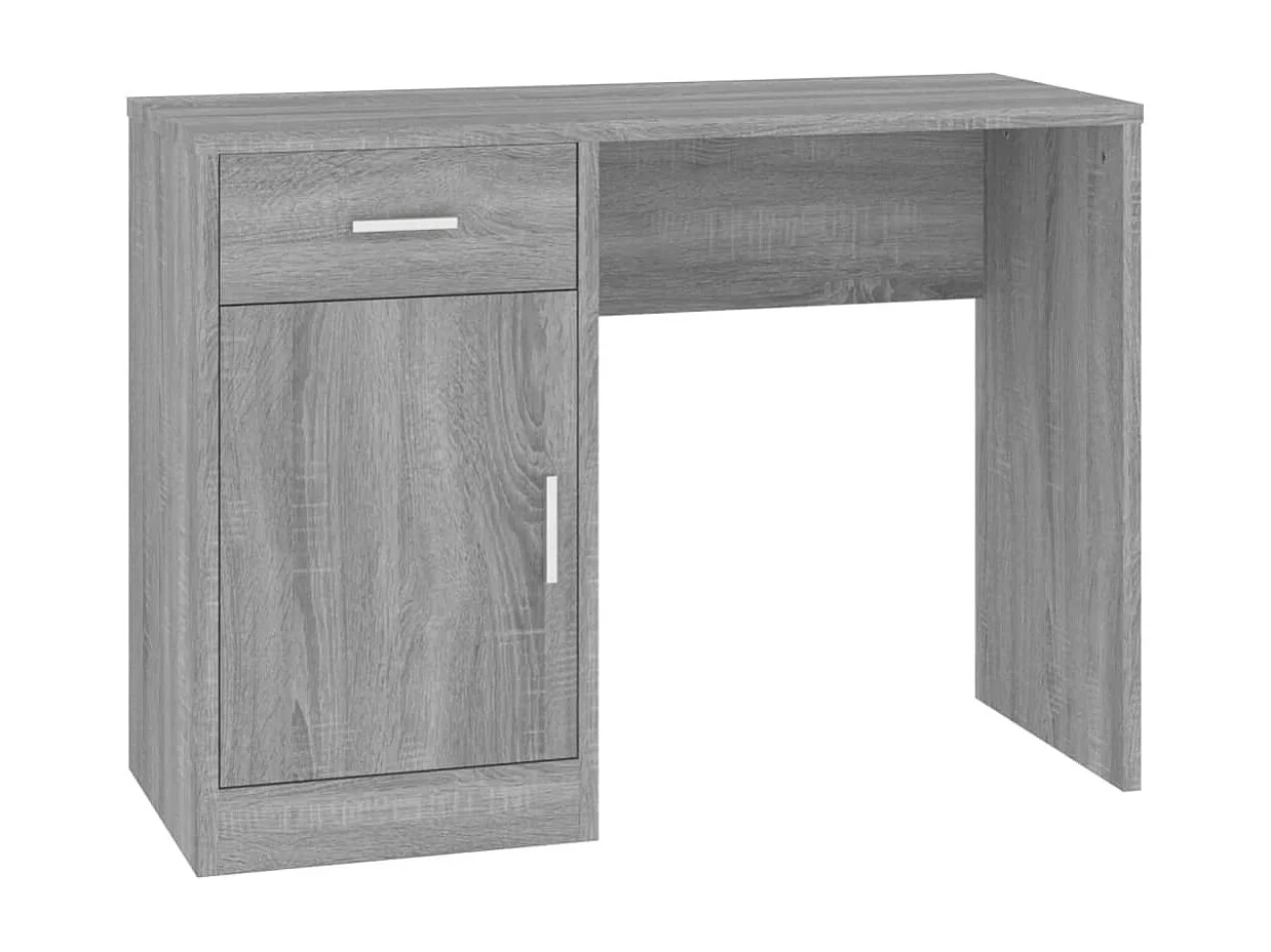 Bureau avec tiroir et armoire Sonoma gris 100x40x73 cm