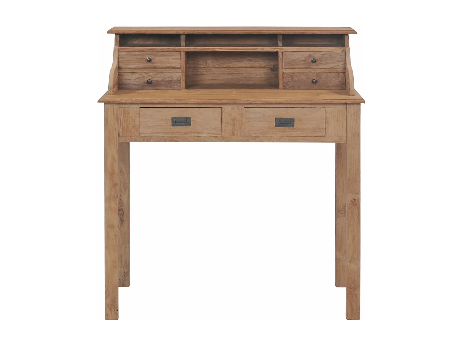 Schreibtisch 90x50x100 cm Massivholz Teak