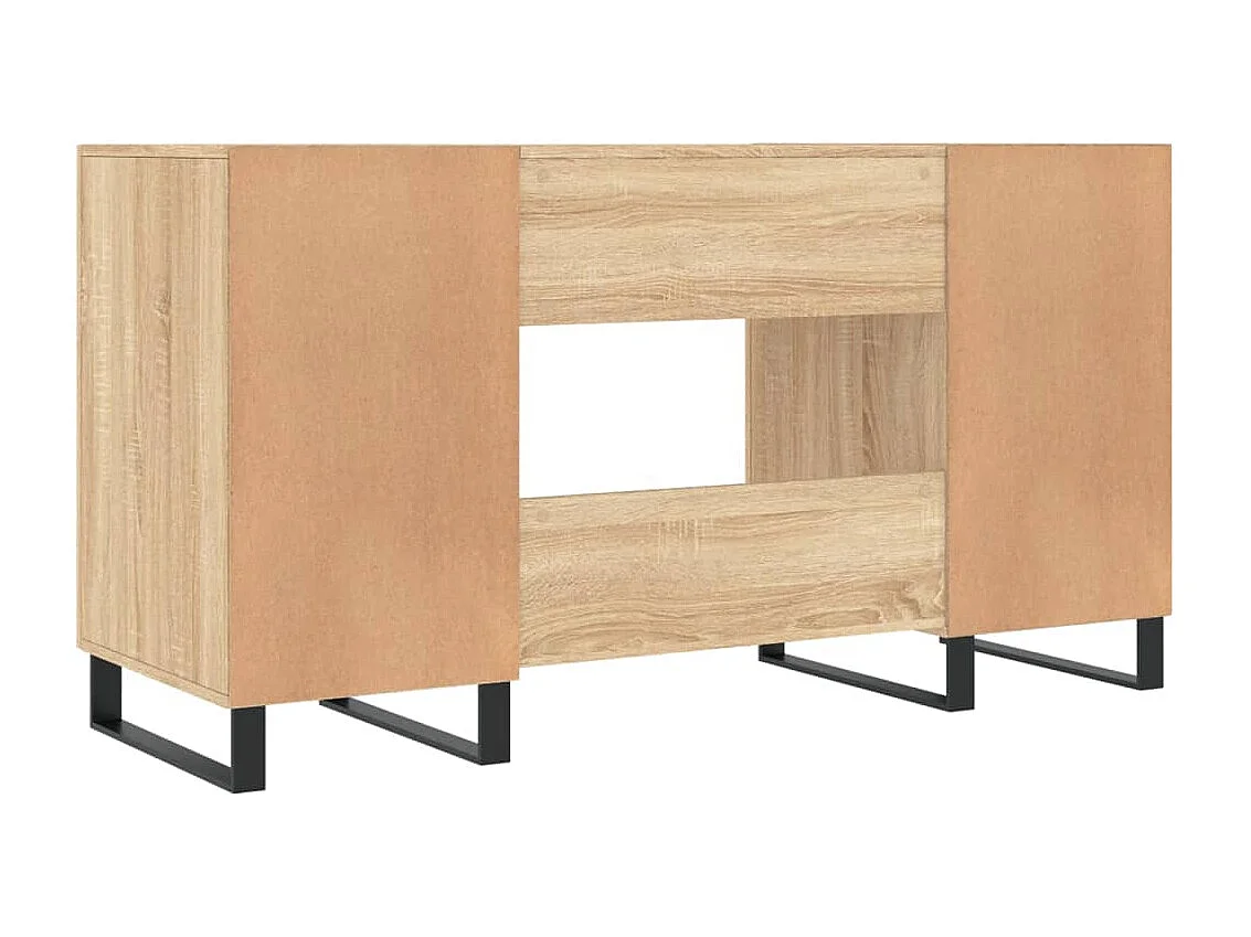 Scrivania Rovere Sonoma 140x50x75 cm in Legno Multistrato