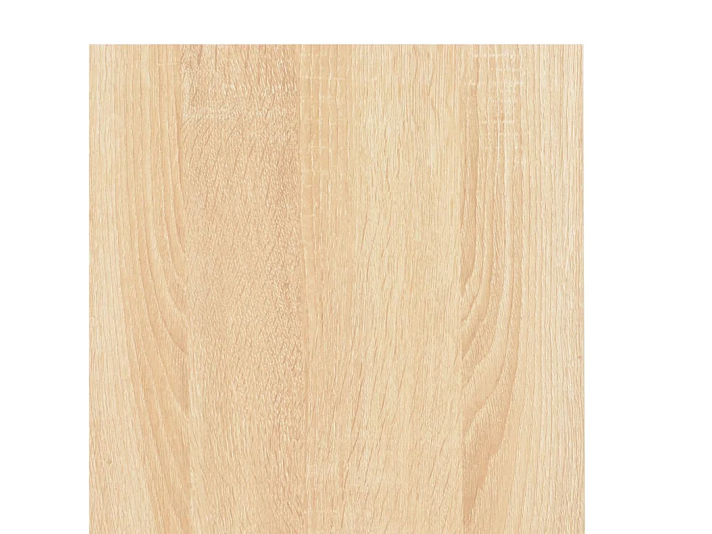 Bureau d'ordinateur Noir et chêne 120 x 60 x 138 cm