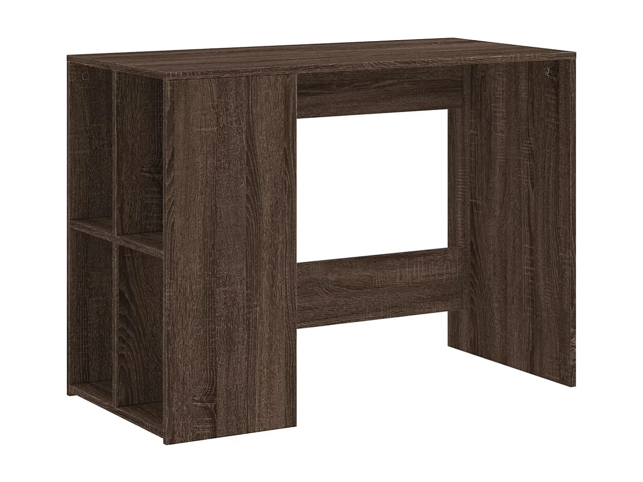 Schreibtisch Braun Eichen-Optik 102x50x75 cm Holzwerkstoff
