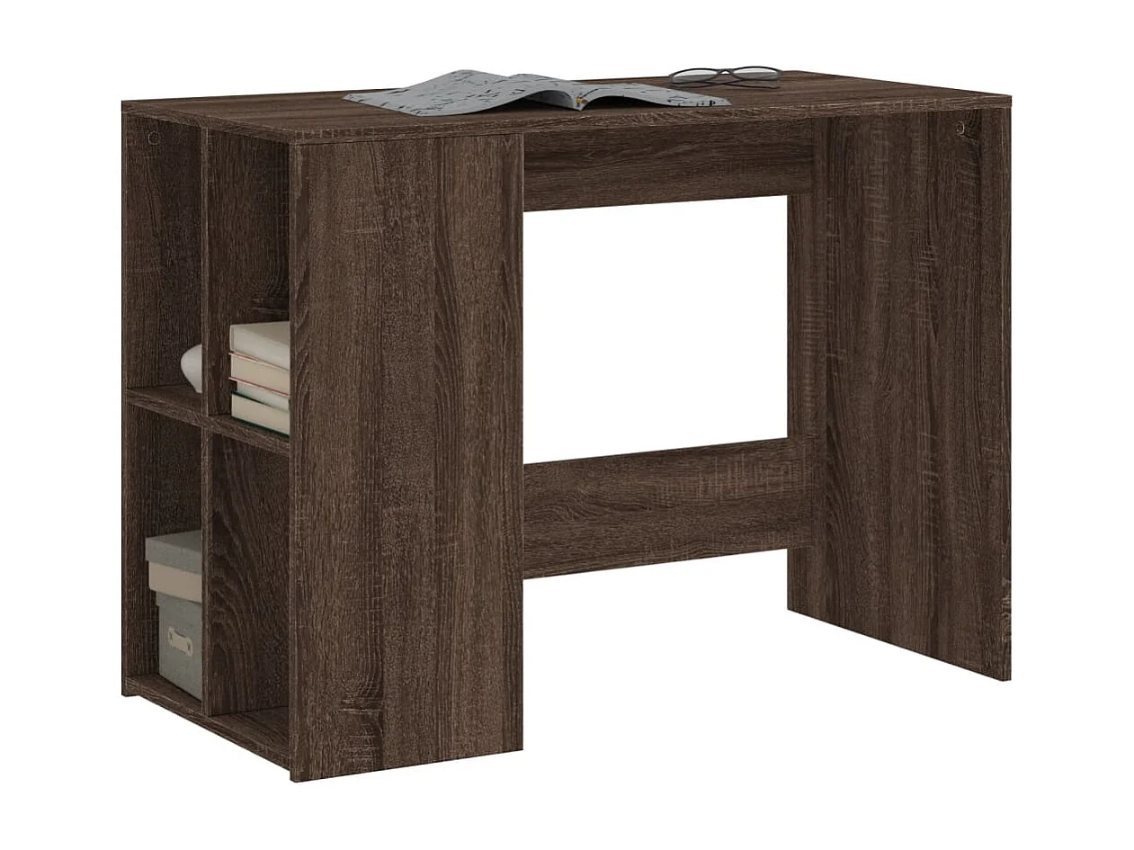 Schreibtisch Braun Eichen-Optik 102x50x75 cm Holzwerkstoff