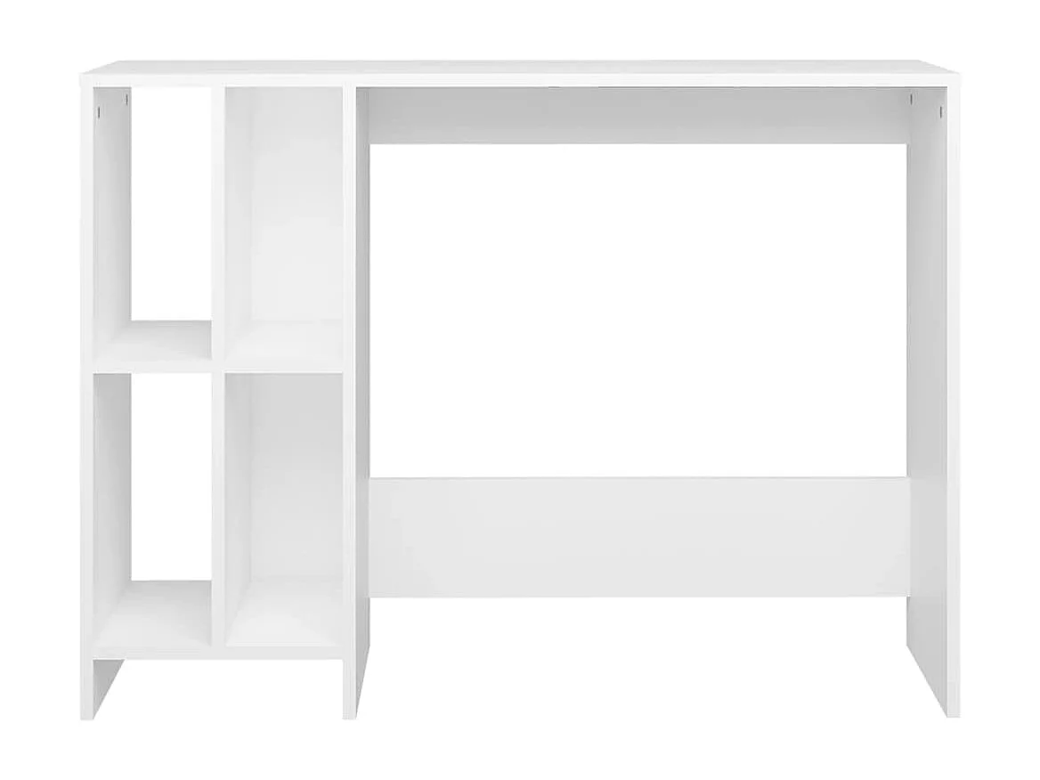 Bureau d'ordinateur portable blanc bois d'ingénierie