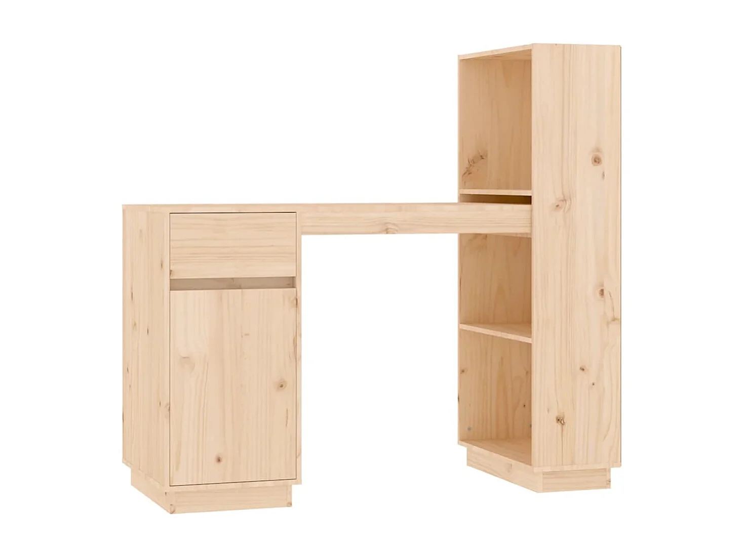 Escritorio de madera maciza de pino 110x53x117 cm