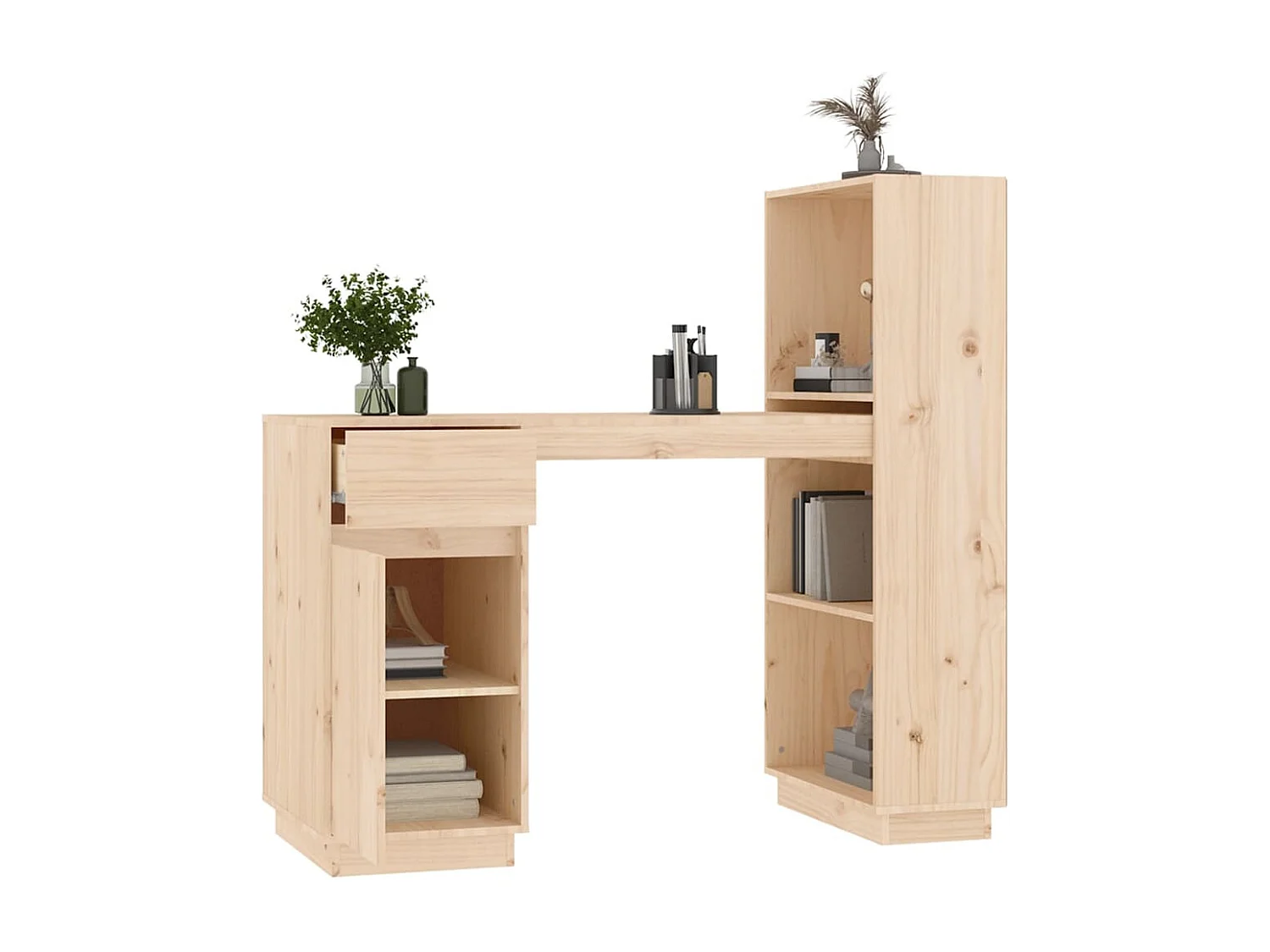 Bureau 110x53x117 cm Bois massif de pin