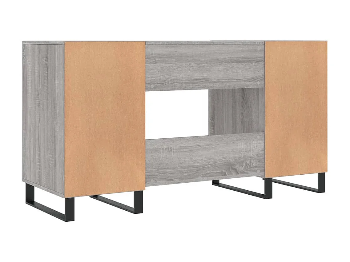 Escritorio madera de ingeniería gris Sonoma 140x50x75 cm