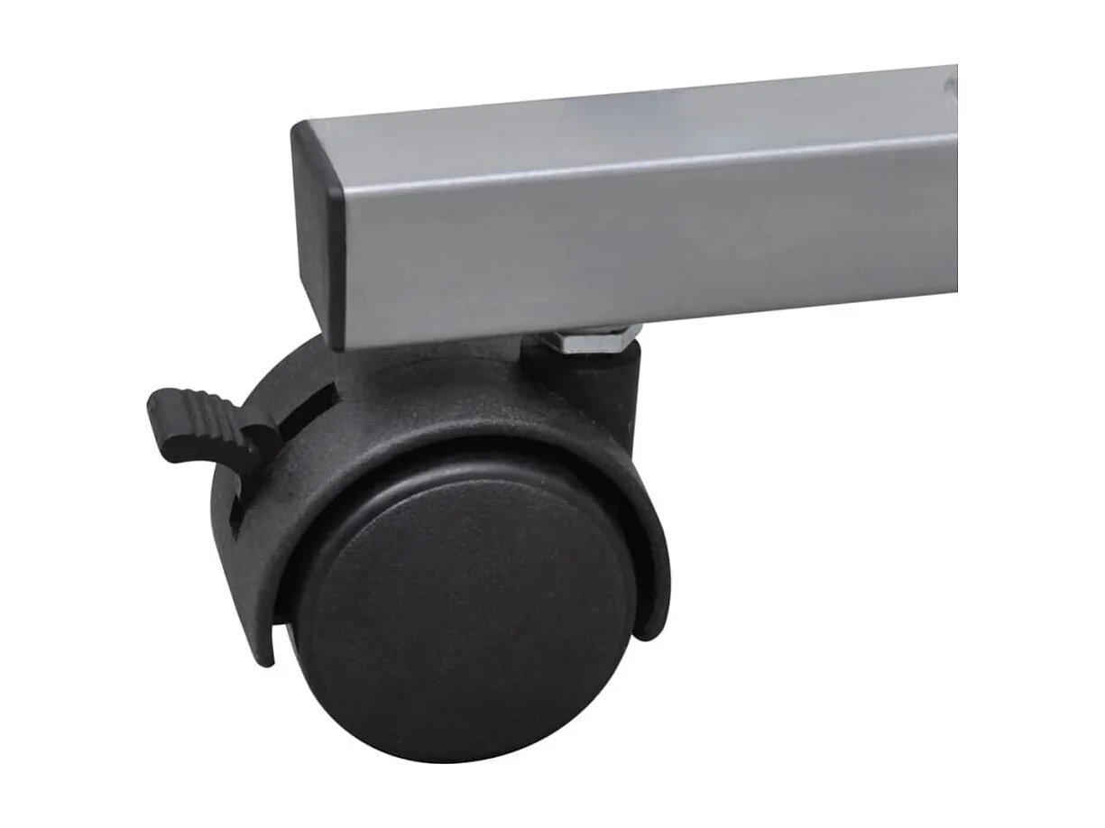 Secretária de Computador Acabamento em Preto com Prateleira de Puxar