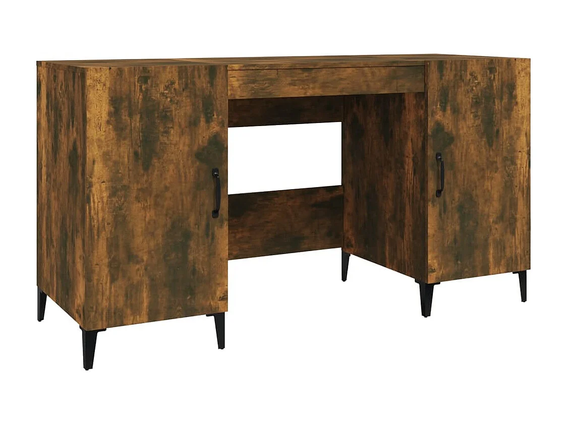 Escritorio madera contrachapada roble ahumado 140x50x75 cm