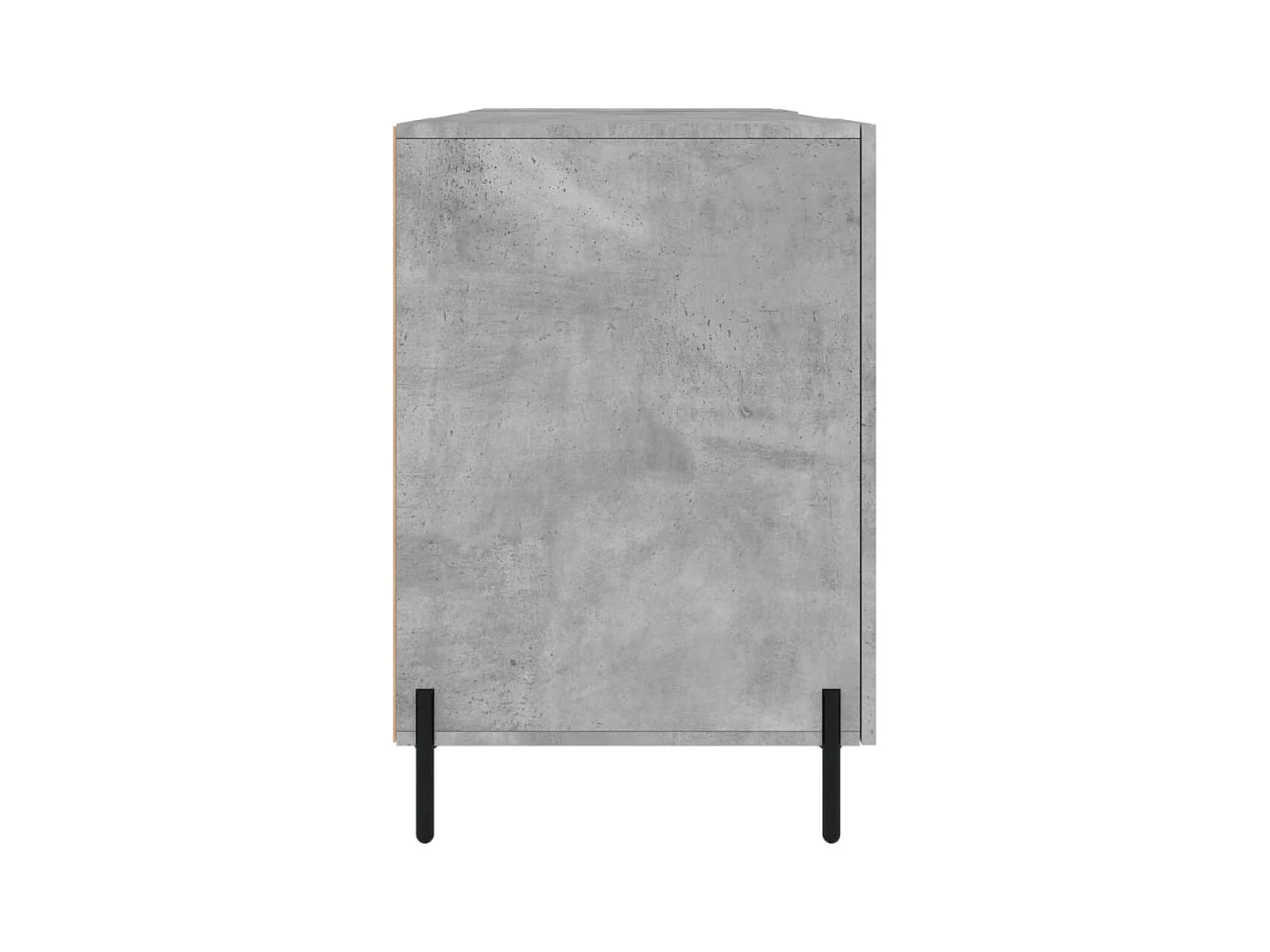 Bureau gris béton 140x50x75 cm bois d'ingénierie