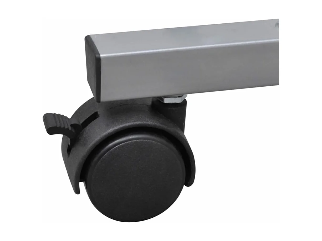 Tavolo Scrivania per Computer con Ripiano Estraibile Bianco