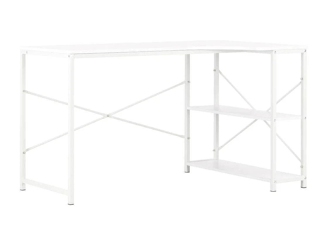 Bureau d'ordinateur Blanc 120x72x70 cm