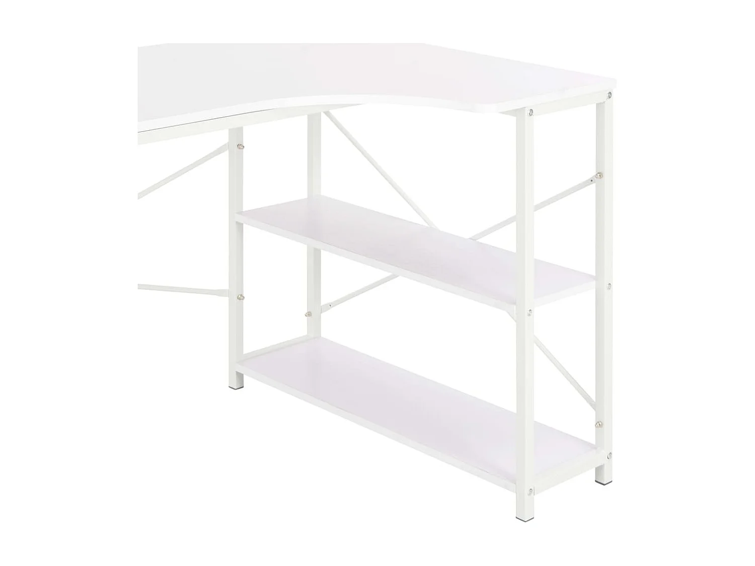 Bureau d'ordinateur Blanc 120x72x70 cm