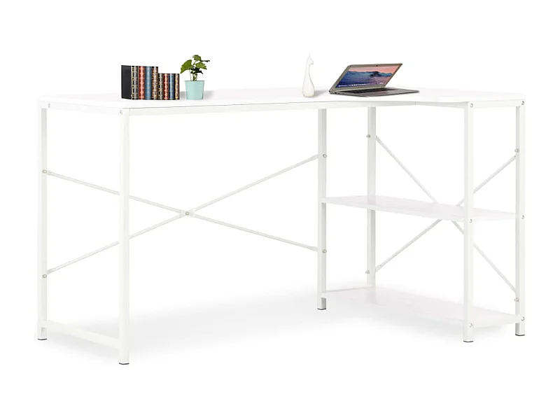 Bureau d'ordinateur Blanc 120x72x70 cm