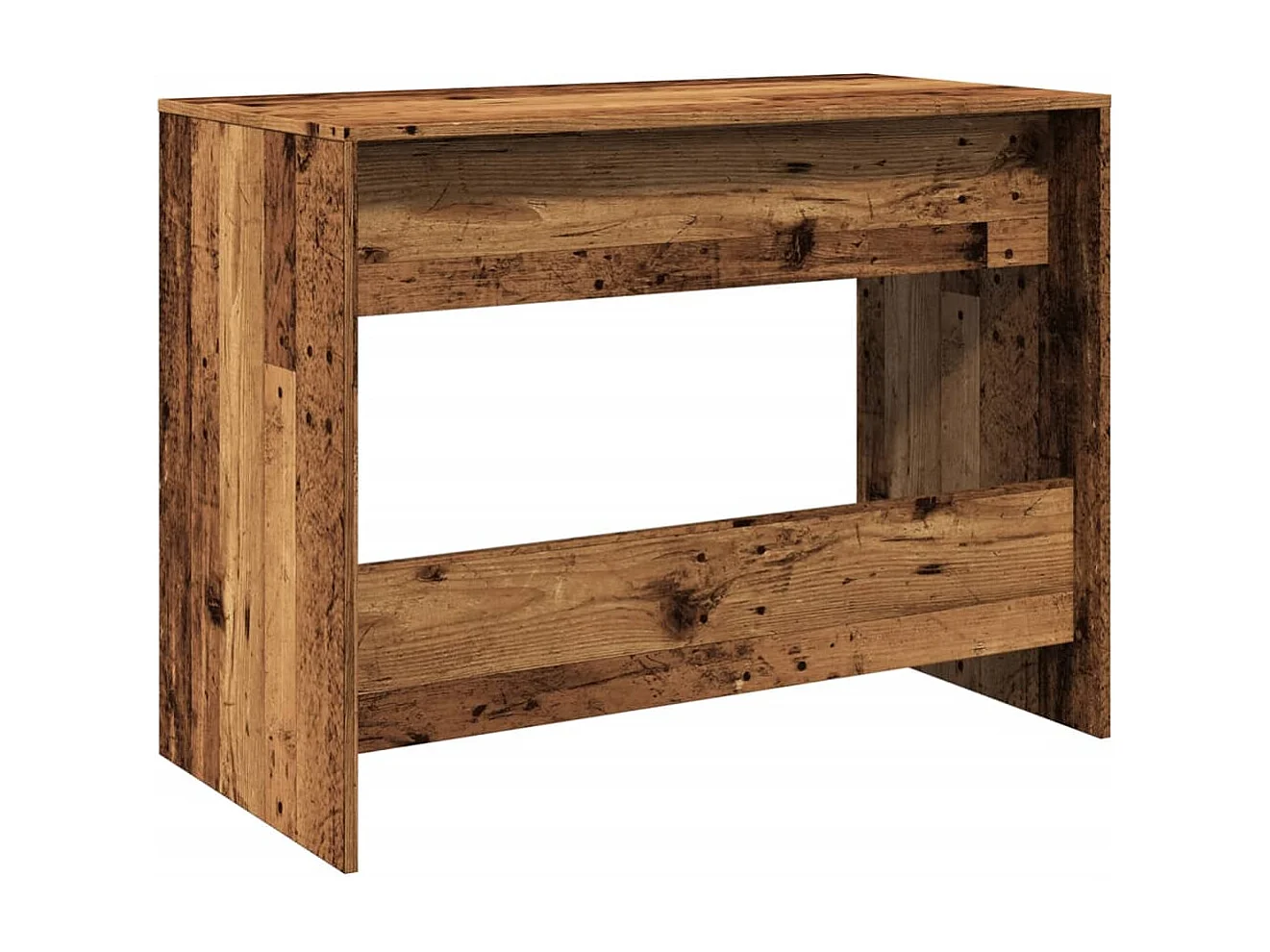 Bureau vieux bois 101x50x76,5 cm bois d'ingénierie