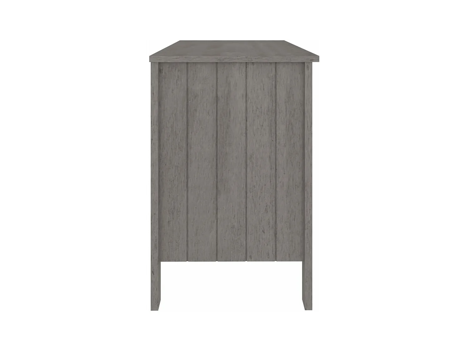 Bureau HAMAR 113x50x75 cm massief grenenhout lichtgrijs