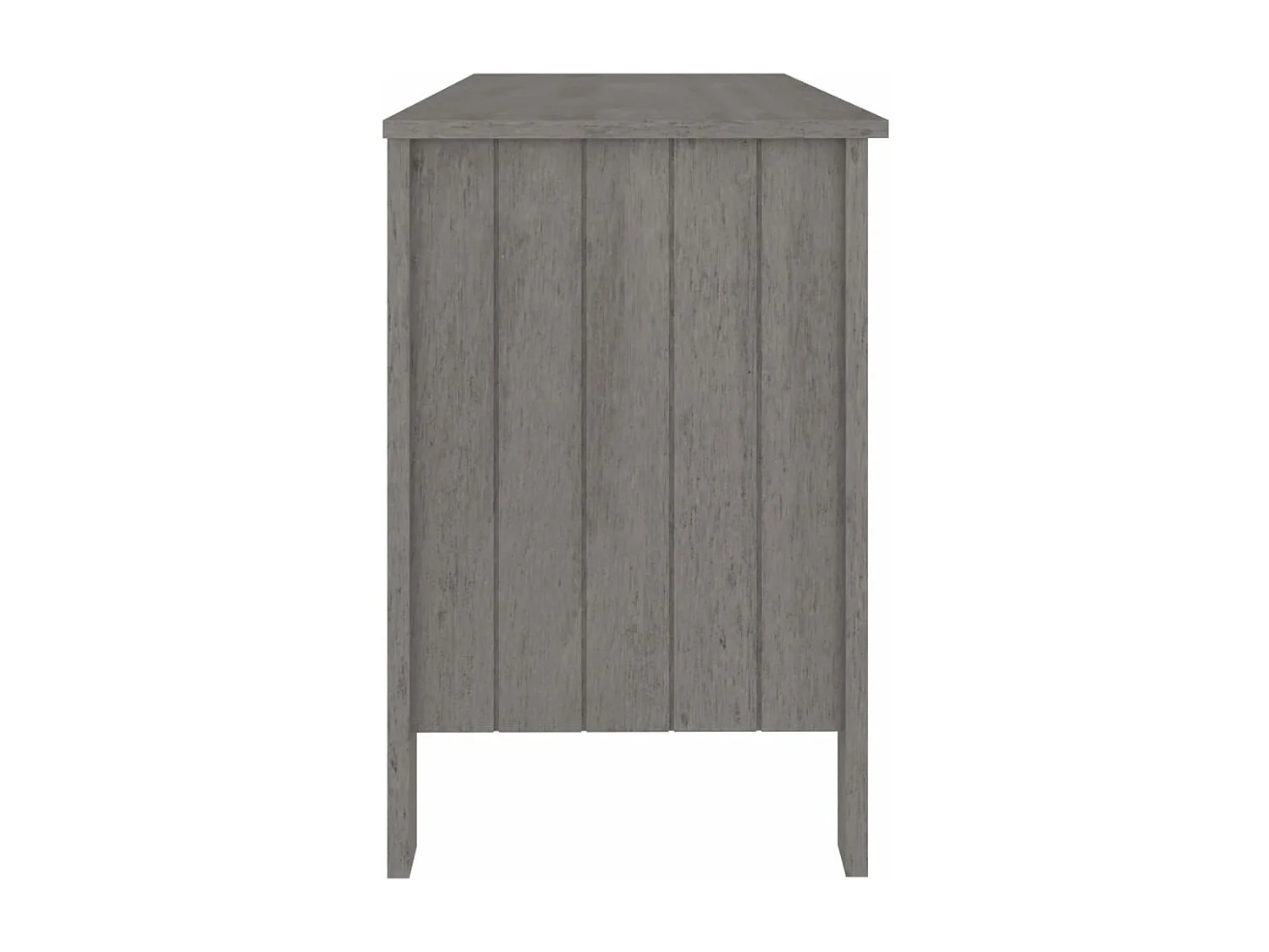 Bureau HAMAR Gris clair 113x50x75 cm Bois massif de pin