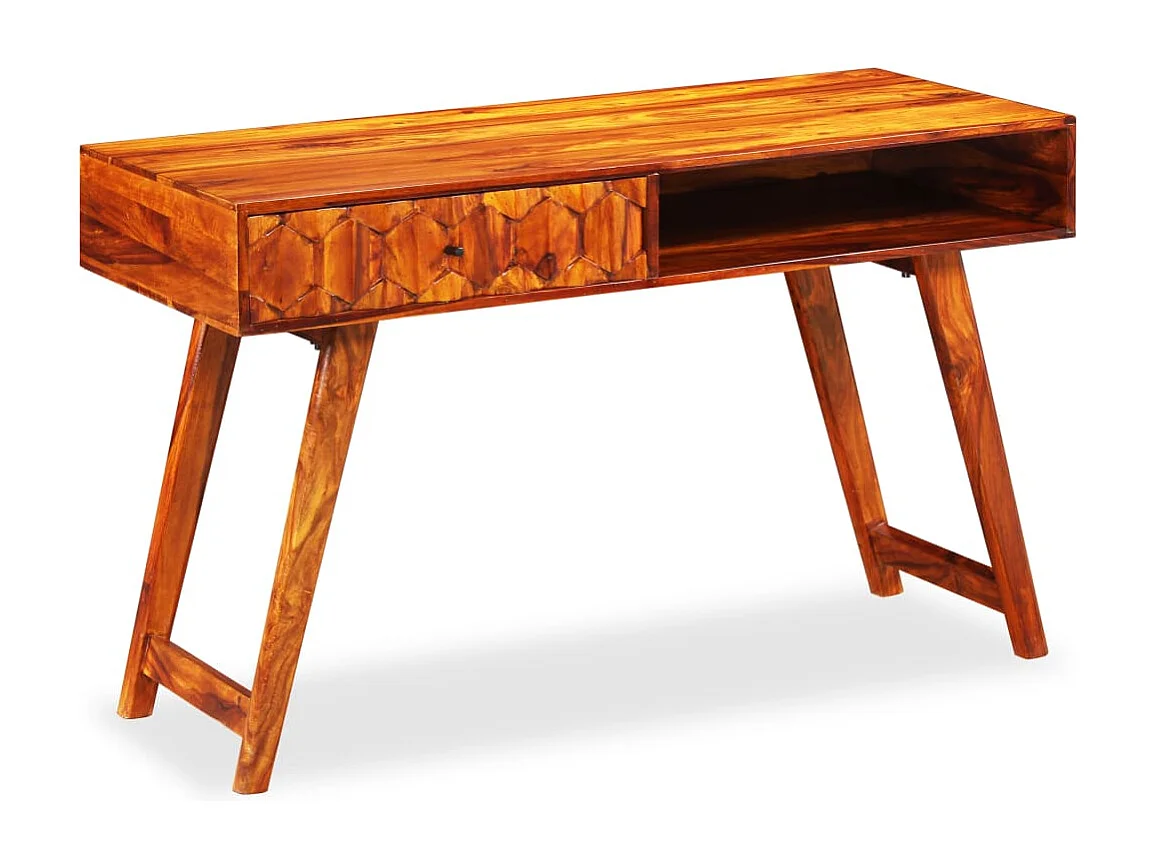 Table d'écriture Bois massif de Sesham 118 x 50 x 76 cm