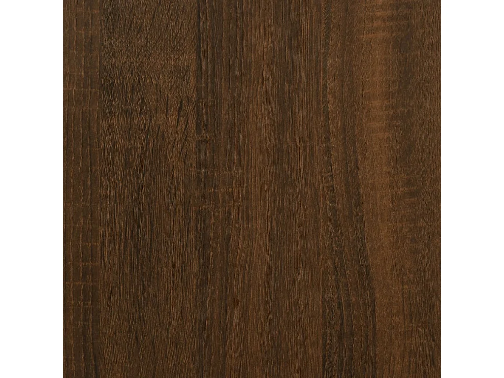 Escritorio de madera contrachapada marrón roble 100x55x75 cm