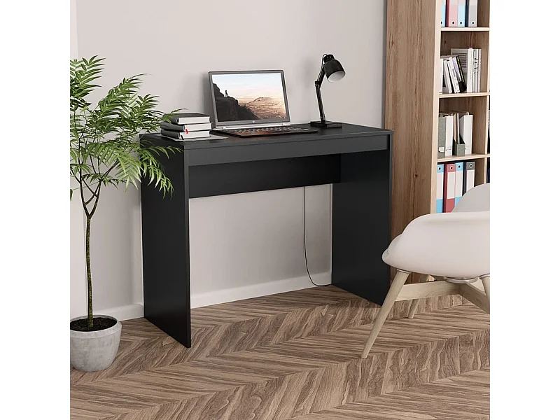 Bureau Noir 90x40x72 cm Bois d'ingénierie