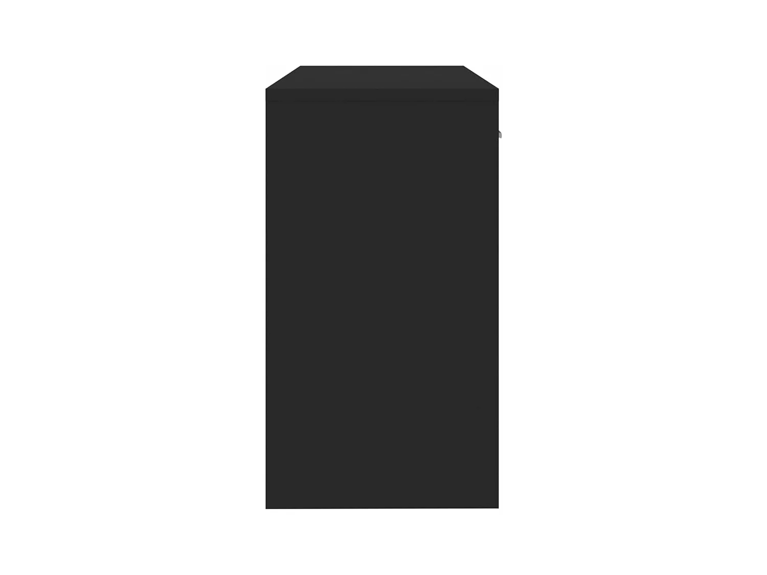 Scrivania Cassetto Nero 100x40x73cm Legno Multistrato