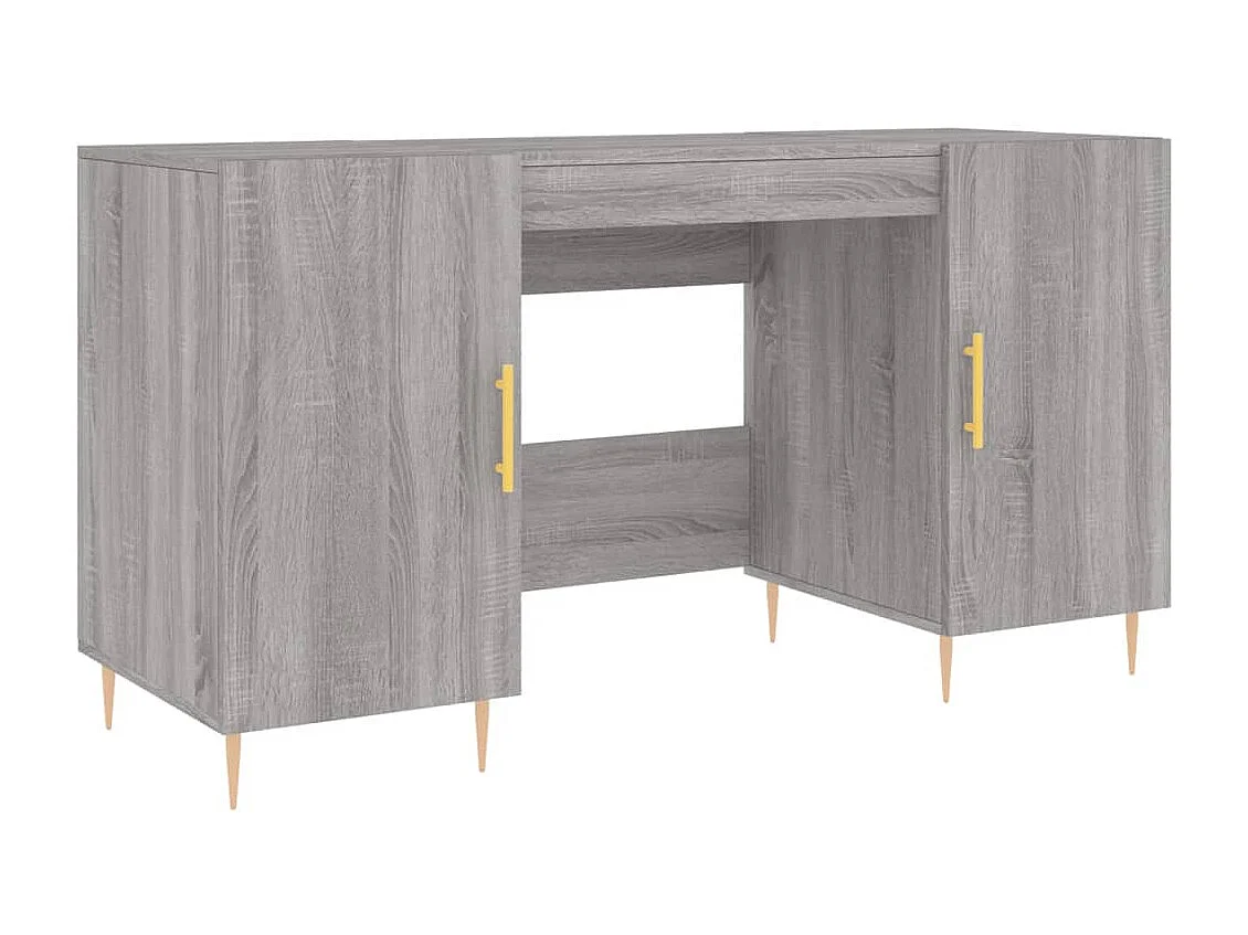 Escritorio madera de ingeniería gris Sonoma 140x50x75 cm
