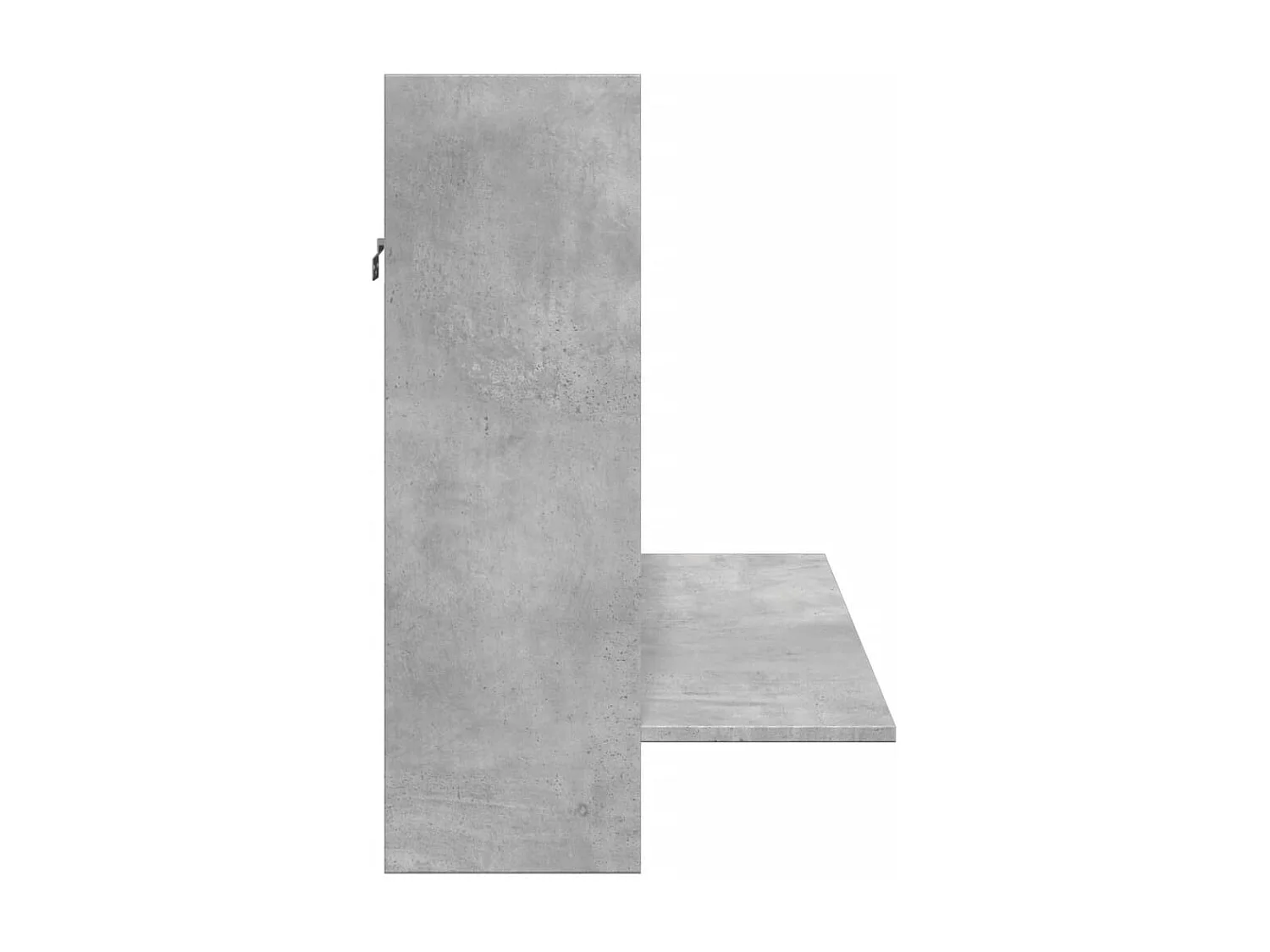 Scrivania a Parete Grigio Cemento 105x48x75cm Legno Multistrato