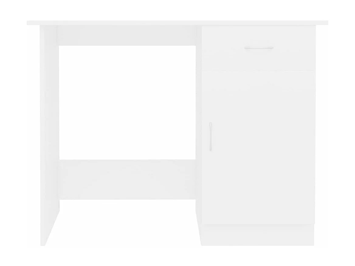 Scrivania Bianca 100x50x76 cm in Legno Multistrato