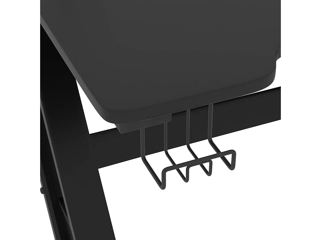 Scrivania da Gaming con Gambe a ZZ Nera 90x60x75 cm