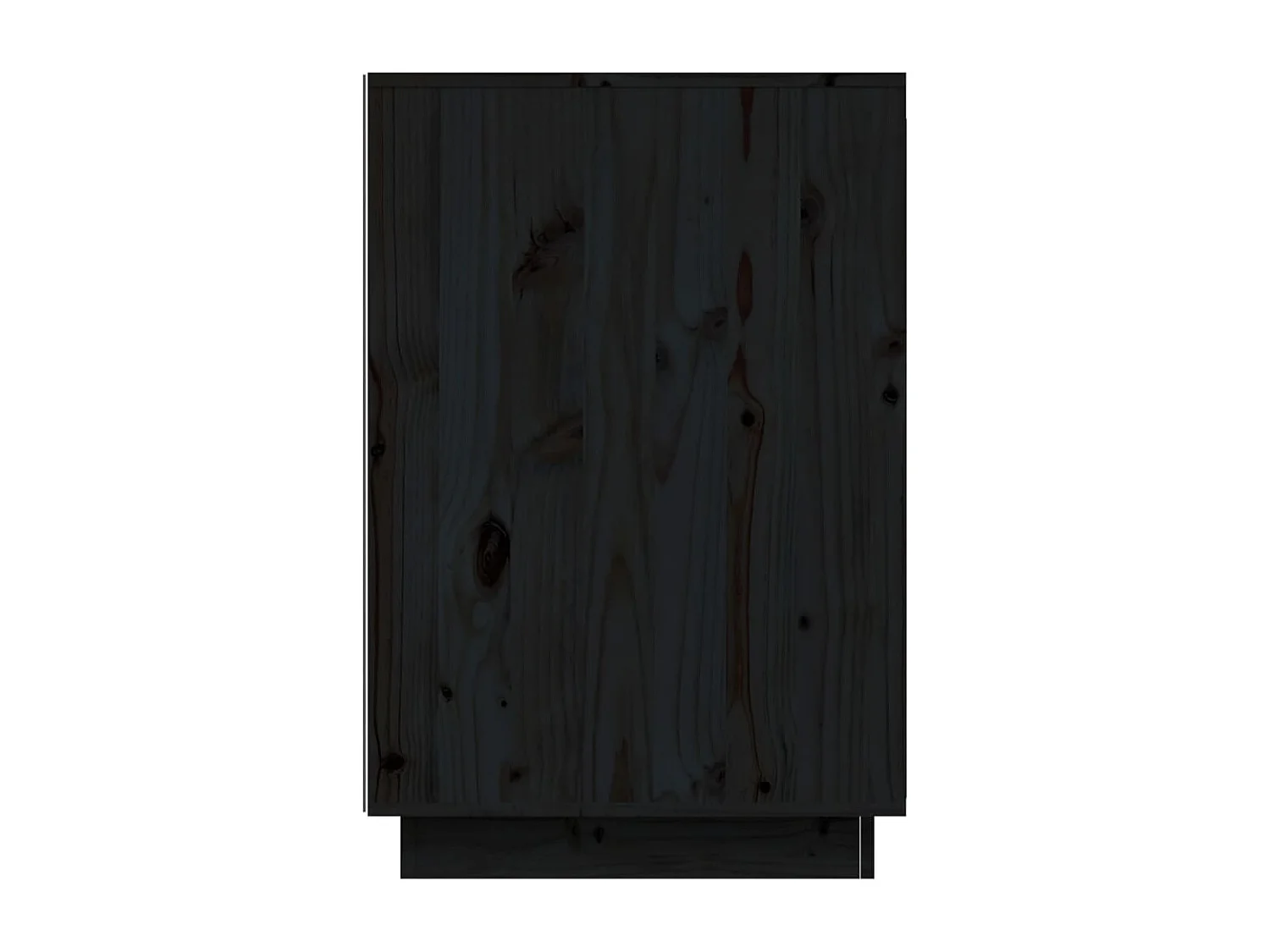 Secretária 140x50x75 cm madeira de pinho maciça preto