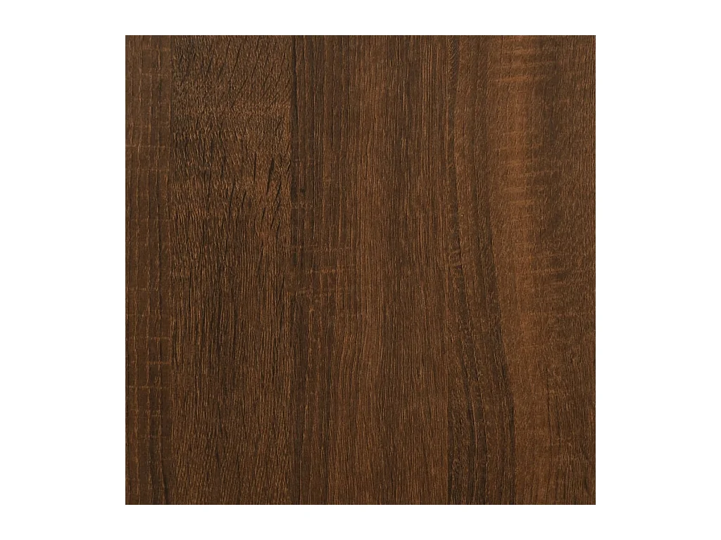 Bureau chêne marron 139x139x75 cm bois d'ingénierie