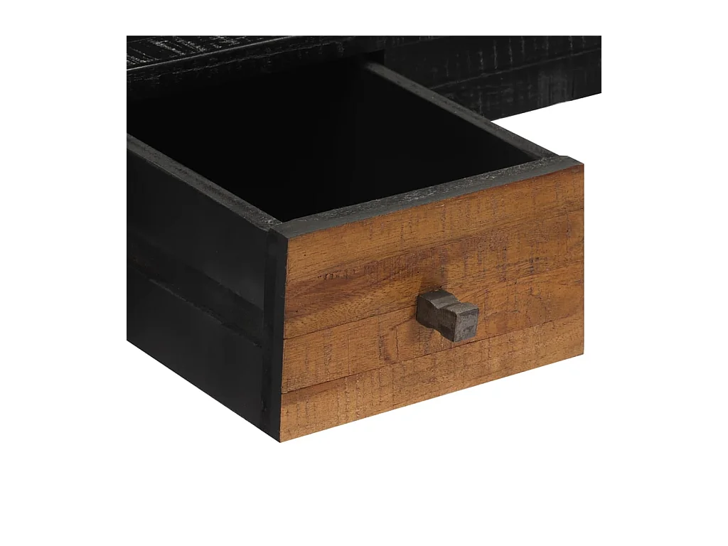 Bureau 117x56,5x75 cm teck massif récupéré